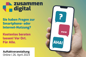 Auftakthinweis zusammen digital