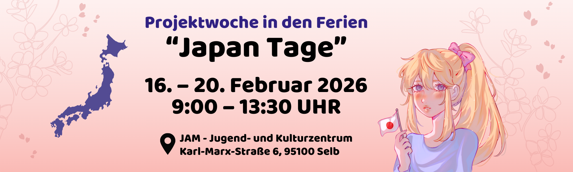 Projektwoche in den Ferien - Japan Tage mit der vhs Fichtelgebirge. Februar 2026 im JAM in Selb