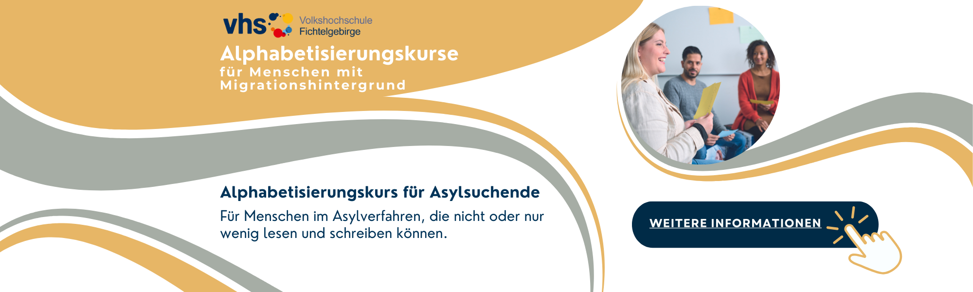 Alphabetisierungskurse für Menschen mit Migrationshintergrund